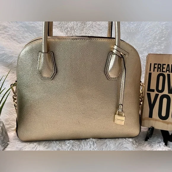 🎉🎉Michael Kors Mercer Dome Satchel Handbag Set - LIKE NEW! - Picture 5 of 16